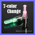 7 Color Change Bicycle Wheel LED Tire Valve Cap Spoke Lights Blister Card (SL-328)